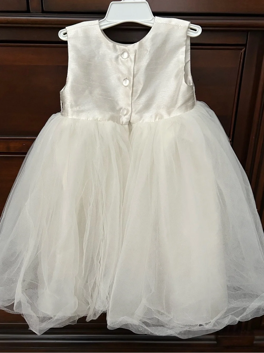 David’s Bridal Size 12M Ivory Tulle Party Dress - Picture 2 of 5